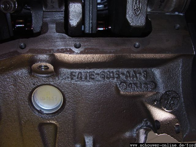 F4TE Ford engine block casting number